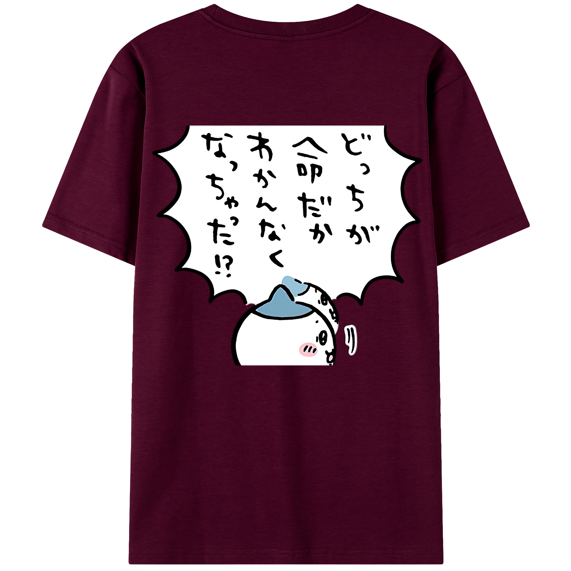 （画像用） ちいかわ ハチワレ Chii-kawa hachiware レディース半袖Tシャツ(バックプリント)